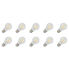 Lighto | Filament LED | Douille petite E14 | Ampoule standard | Claire | 60mm | 6W | Pack de 10 Lighto | Filament LED | Douille petite E14 | Ampoule standard | Claire | 60mm | 6W | Pack de 10