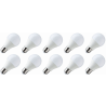 Lighto | Lampe LED | Gros culot E27 | Lampe standard | Claire | 60mm | 12W | Lot de 10