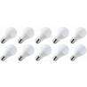 Lighto | Ampoule LED | Grande douille E27 | Ampoule standard | Opale | 60mm | 7W | 10 pièces