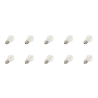 Lighto | Filament LED | Culot petit E14 | Lampe sphérique | Transparent | 45mm | 2W | Lot de 10