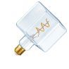 SPL | Filament LED | Grand modèle E27 | Lampe cube | Cristal | 4W | Dimmable
