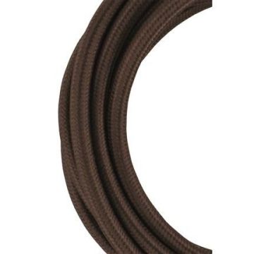 Bailey câble en tissu 2x0,75mm marron 3m