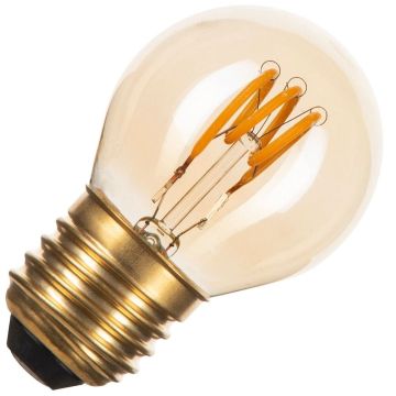 Bailey | LED Ampoule Spirale Sphérique | E27 | 3W (remplace 11W) Or