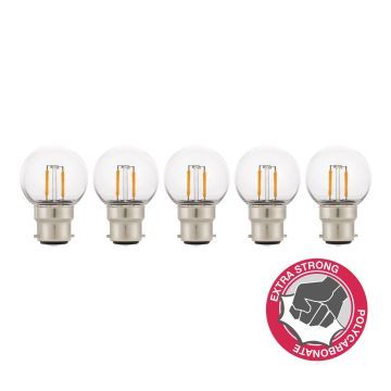 Bailey | 5x LED Ampoule Sphérique | B22d  | 2W