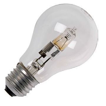 Ampoule halogène standard EcoClassic SPL | Gros culot E27 | 55mm | 42W | 630lm | Blanc chaud 2700K-3300K | Ø 55mm | 105mm