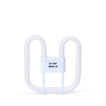2D | 16W | Raccord GR8 | 830 Blanc chaud | 2-pins