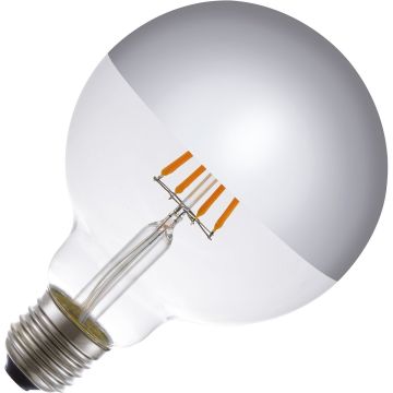 Lighto | LED Ampoule à tête Miroir Globe | E27 Dimmable | 4W 95mm