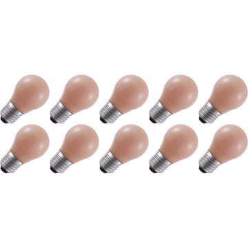 Lighto | Lampe LED | E27 | Flamme Boule | 4.5W | Lot de 10