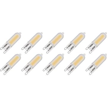 Lighto | Lampe LED | Douille G9 | Ampoule à insérer | Claire | 13mm | 2W | Lot de 10