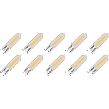 Lighto | Lampe LED | Culot G9 | Lampe à insérer | Claire | 13mm | 3W | Lot de 10