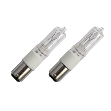 Ampoule halogène | Halolux | Culot à baïonnette Ba15d | Clair | 15mm | 100W