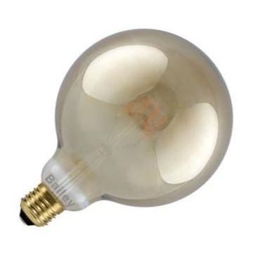 Bailey Spiraled Leslie | LED Ampoule Globe | E27 Dimmable | 4W (remplace 40W) 125mm Verre fumé