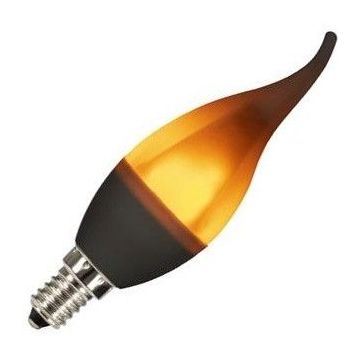 Bailey | LED Ampoule Flamme à pointe | E14 | 1W (remplace 5W) Dépolie