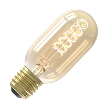 Calex | LED filament | Grote fitting E27 | T45 | Buis | Goud | 3.8W