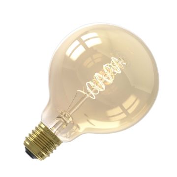 Calex | LED filament | Grote fitting E27 | Globe | G95 | Goud | 5.5W
