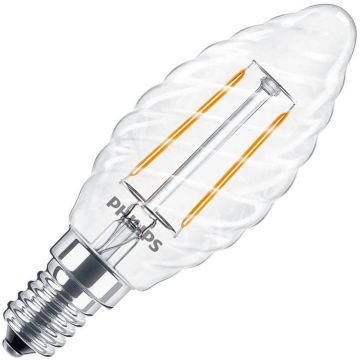 Philips | LED Ampoule Flamme Torsadée | E14 | 2,3W (remplace 25W)