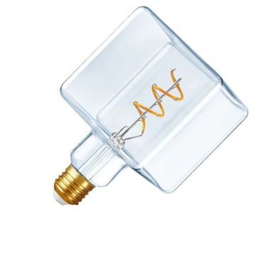 SPL | LED Filament | Grote fitting E27 | Kubuslamp | Kristal | 4W | Dimbaar
