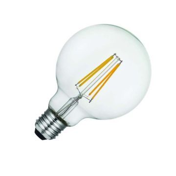 SPL | LED Filament | Grote fitting E27 | Globelamp | Helder | 8W | Dimbaar