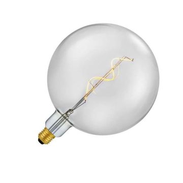 SPL | LED Filament | Grote fitting E27 | Globelamp | Helder | Rook | 5.5W | Dimbaar