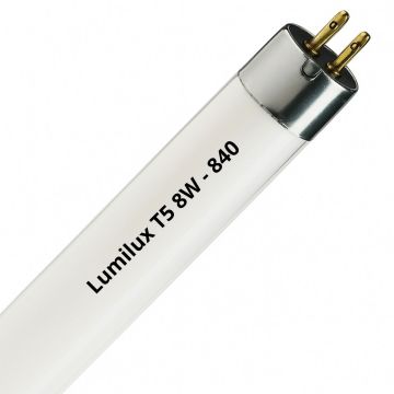 Lumilux | Tube fluorescent T5 Short | 8W | 4 broches | 29cm | 840 Blanc froid