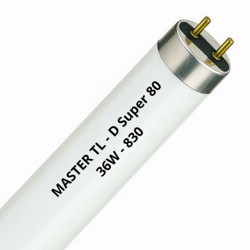 MASTER | Tube fluorescent TL-D Super 80 | 36W | 830 Blanc chaud | 120cm