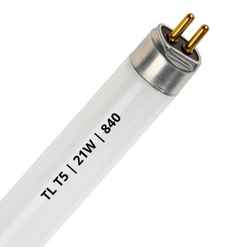 Fluorescent T5 | 21W | Raccord G5 | 840 Blanc froid | 85cm