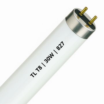 Tube fluorescent TL T8 | 30W | G13 | 827 Très chaud | 90cm