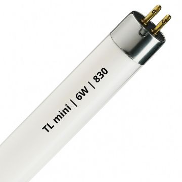 Tube fluorescent TL mini | 6W | G5 | 830 Blanc chaud | 21cm