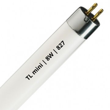 Tube fluorescent TL mini | G5 | 29cm | 8W | 2700K | Blanc chaud extra