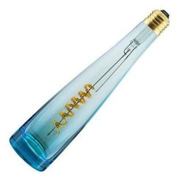 Bailey Spiraled | LED Ampoule Bouteille | E27 Dimmable | 7W (remplace 25W) Bleu