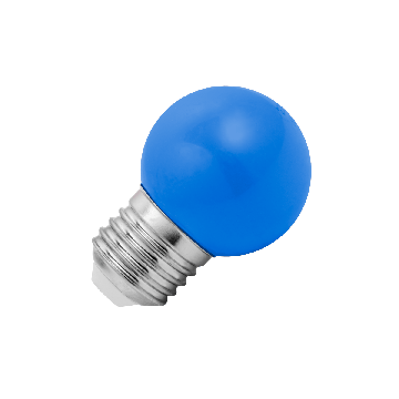 Lighto | LED Ampoule Spherique Plastique | E27 | 1W Blue