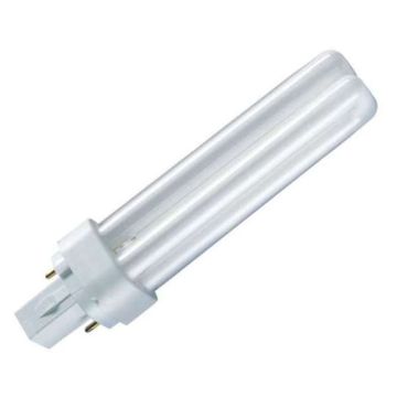 Osram | Ampoule fluocompacte Dulux D | 827 Blanc chaud | 2 broches | G24d-2 | 12mm | 18W
