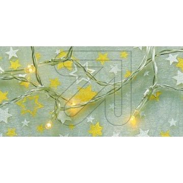 Micro-guirlande LED pile & minuterie sur pile (10 lampes)