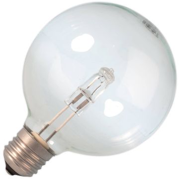 SPL | Ampoule halogène EcoClassic globe | Gros culot E27 | Claire | 125mm | 18W