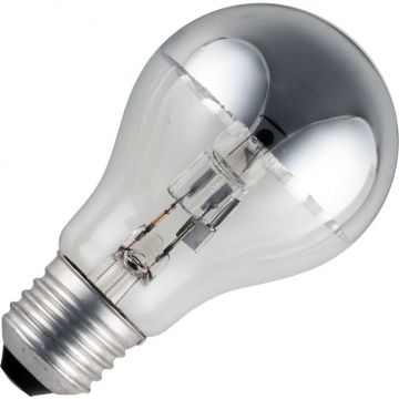Ampoule halogène à tête miroir E27 28W (remplace 40W) argent