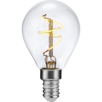 SPL | LED filament | Kleine fitting E14 | Globelamp | Kleurloos | 45mm | 3.2W