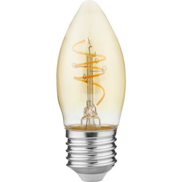 SPL | LED filament | Grote fitting E27 | Kaarslamp | Goud | 35mm | 4.2W