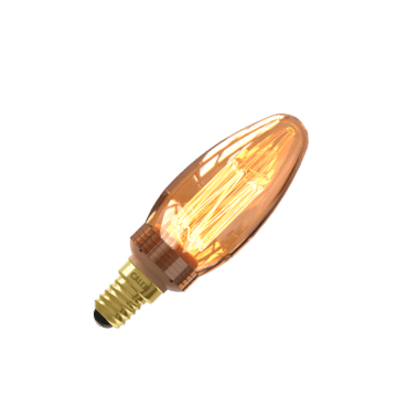 Calex | LED filament | Kleine fitting E14 | C35 Kaars | Goud | 2.3W | Dimbaar