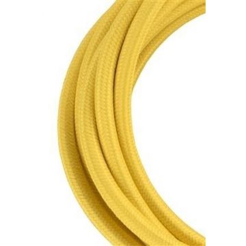 Bailey câble en tissu 2x0,75mm jaune 3m
