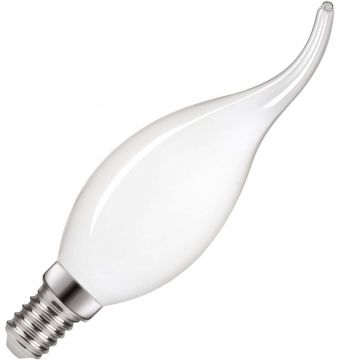 Lighto | LED Ampoule Flamme Tip Dépolie| E14 | Dimmable | 5W (remplace 47W)