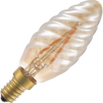 Lighto | LED Ampoules Flamme Torsadées | E14 Dimmable | 2W
