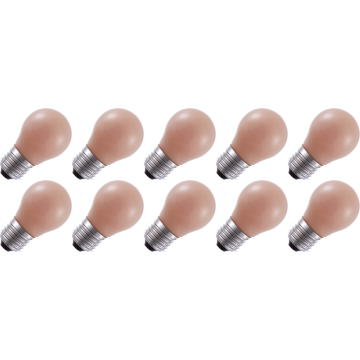 Lighto | Lampe LED | E27 | Flamme Boule | 4.5W | Lot de 10