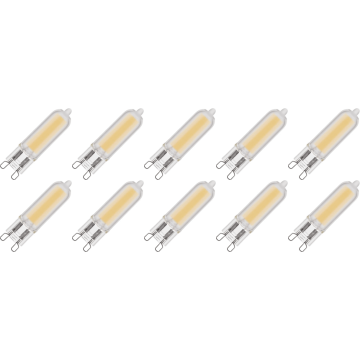 Lighto | Lampe LED | Culot G9 | Lampe à insérer | Claire | 13mm | 3W | Lot de 10