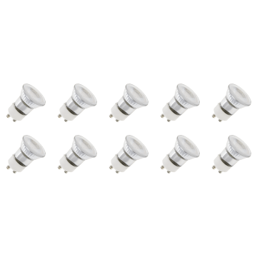 Lighto | Lampe LED | Douille GU10 | Spot | Clair | 35mm | 3W | Pack de 10