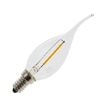 Lighto | LED Ampoule Flamme Tip | E14 | 1W (remplace 10W)