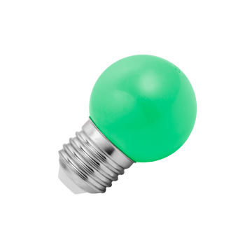 Lighto | Lampe Boule LED Plastique | E27 | 1W Vert