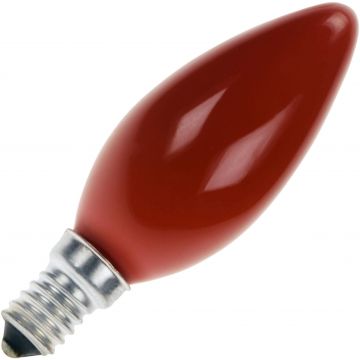 Ampoule à Incandescence Flamme | Petite Culot E14 | 25W Rouge