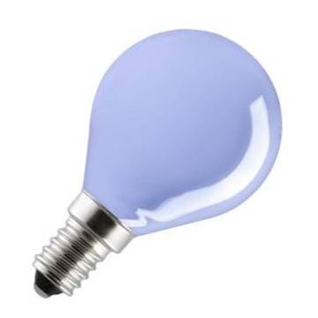 Ampoule à Incandescence Sphérique | Petite Culot E14 | 15W Bleu