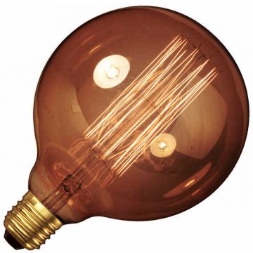 Ampoule à Filament de Carbone Globe | E27 | 40W Or 125mm