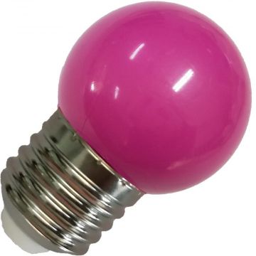Lighto | LED Ampoule Spherique Plastique | E27 | 1W Violet